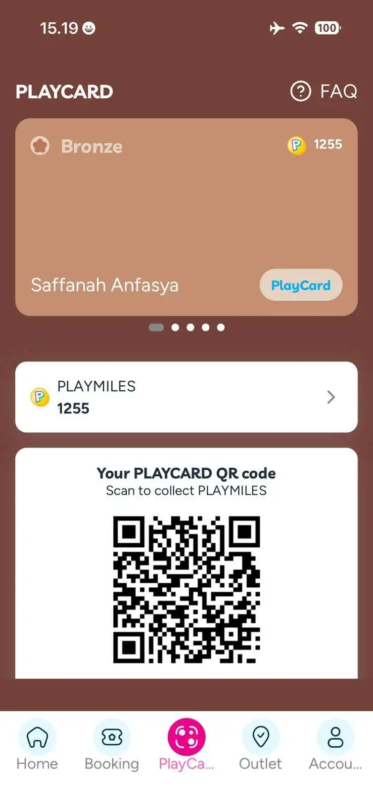 Screenshot langkah 2 memilih menu PlayCard di aplikasi Playtopia
