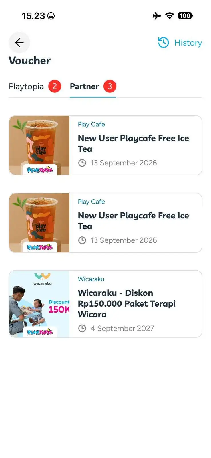 Screenshot langkah 7 melihat voucher Wicaraku